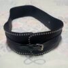 Cinturón para Damas, Elegante de Cintura Ancha, con Remaches y Ebilla de Metal.