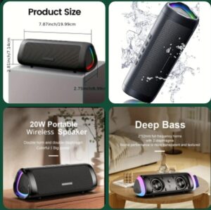 Altavoz Bluetooth, Resistente al agua.