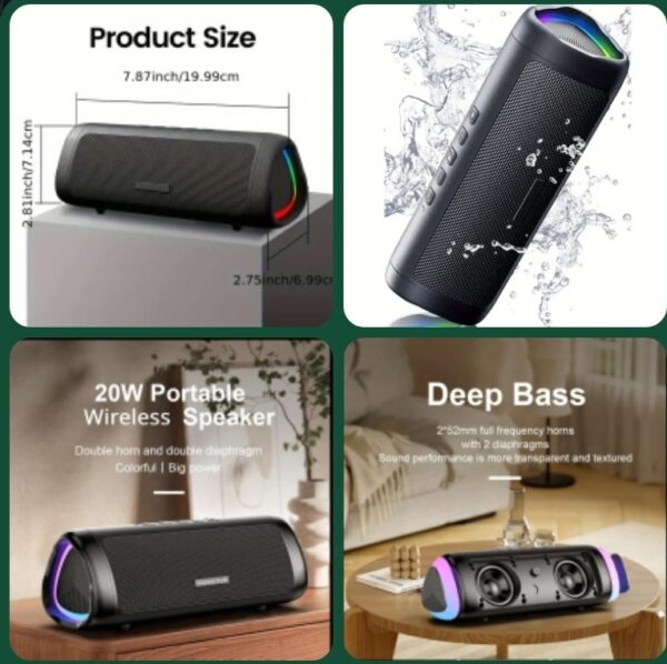 Altavoz Bluetooth, Resistente al agua.